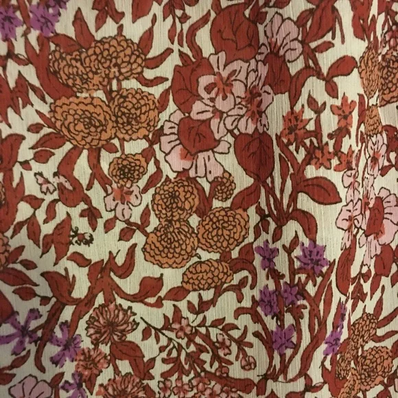 J. Crew Ruffle Crinkle Chiffon Top - Large - Picture 7 of 8